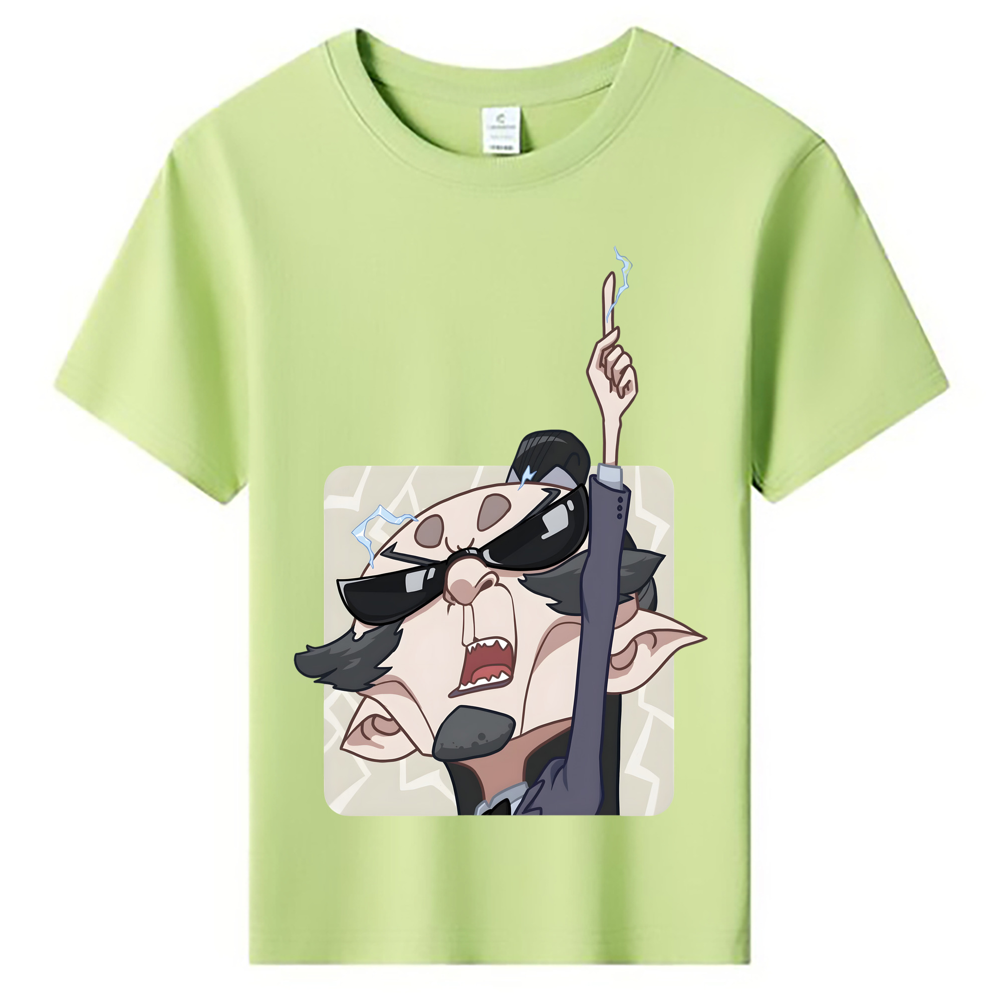 （画像用） Ne Zha 2 ナタ 魔童の大暴れ 綿100％キッズTシャツ（フロントプリント）
